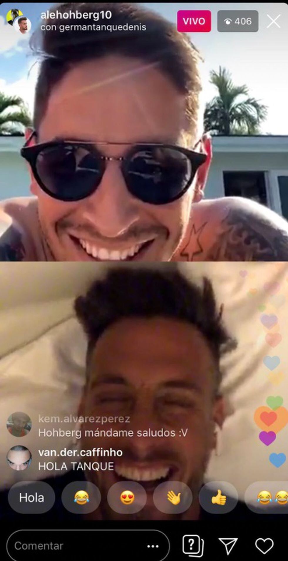 Universitario | divertido videochat entre Alejandro Hohberg y Germán Denis | FOTO
