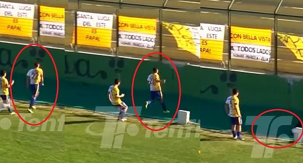 YouTube | futbolista uruguayo anotó golazo, fue a celebrar con su hinchada y terminó en una fosa del estadio | VIDEO