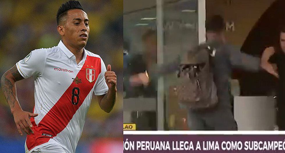 ¡Voló como Aladino! Christian Cueva saltó valla de seguridad para "escapar" del asedio de los hinchas | VIDEO