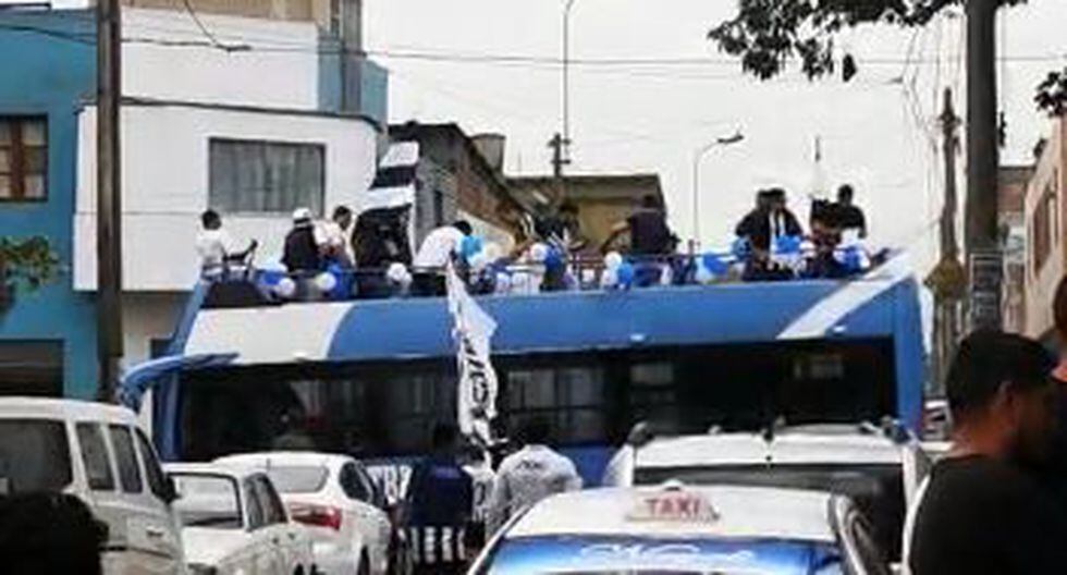 Caravana de Alianza Lima en la previa ante Sport Huancayo. (Video: Jesús Mestas)