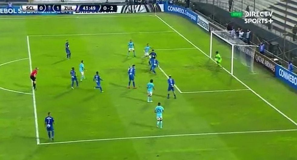 Sporting Cristal vs. Zulia EN VIVO | Christian Ortíz remató de tijera y portero venezolano se luce con atajada | VIDEO
