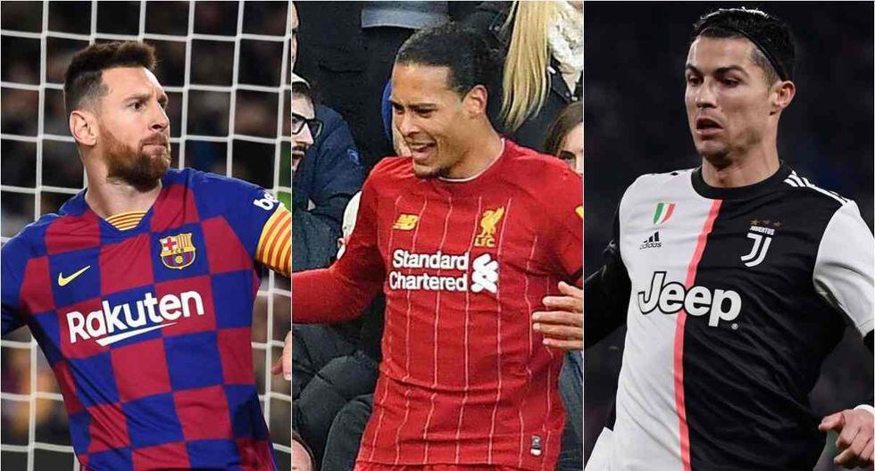 Lionel Messi, Virgil Van Dijk y Cristiano Ronaldo entre los favoritos para quedarse con el Balón de Oro. (Foto: AFP)