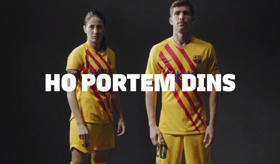 Así luce la nueva camiseta del Barcelona, que saldrá a la venta este miércoles 13 de noviembre en todas sus tiendas oficiales. (FC Barcelona.es)