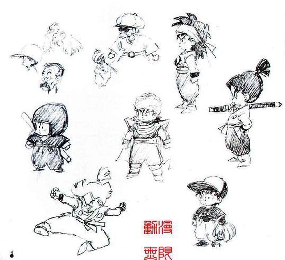 Dragon Ball: Gohan tenía una apariencia totalmente diferente en los primeros bocetos de Akira Toriyama. (Foto: Toriyama)