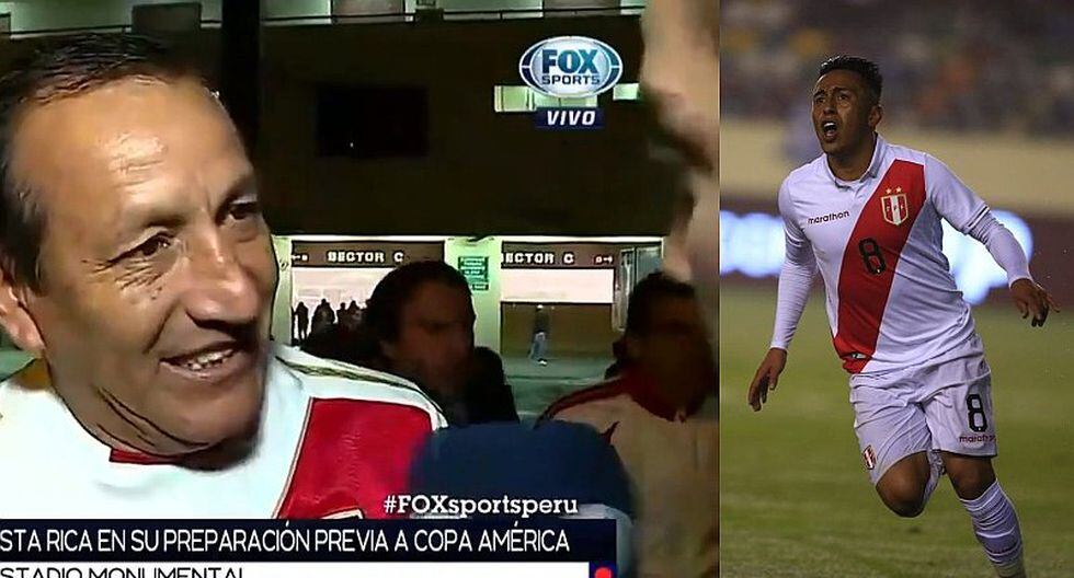 Selección peruana: periodista de Fox Sports y el blooper en vivo tras no reconocer al papá de Christian Cueva | VIDEO