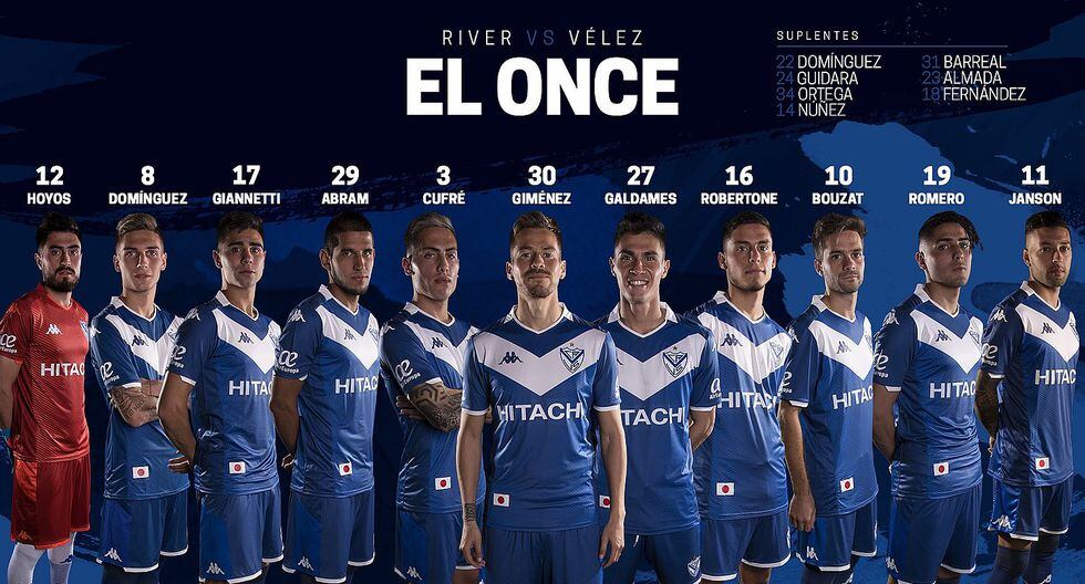 River Plate vs. Vélez: Luis Abram pieza fundamental en el once de Velez Sarfield