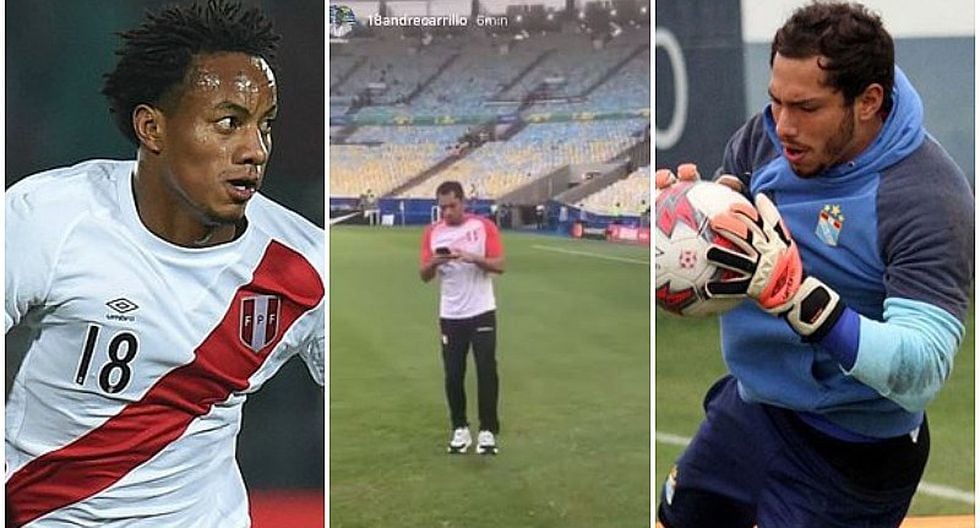 Selección peruana / Perú vs. Bolivia / Carrillo a Patricio Álvarez: "Lo han traído a conocer el estadio nomás" | VIDEO