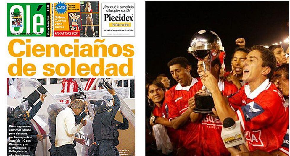 Así informó la prensa argentina el triunfo de Cienciano a River Plate el 2003